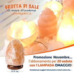 omaggio lampada di sale